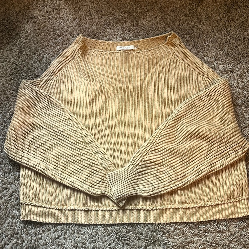 Mustard seed crop sweater size small